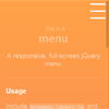 Hotmenu : jQuery Responsive Full Screen Menu