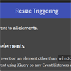 jQuery Resize Triggering Event Plugin