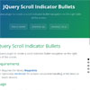 jQuery Scroll Indicator Bullets Plugin