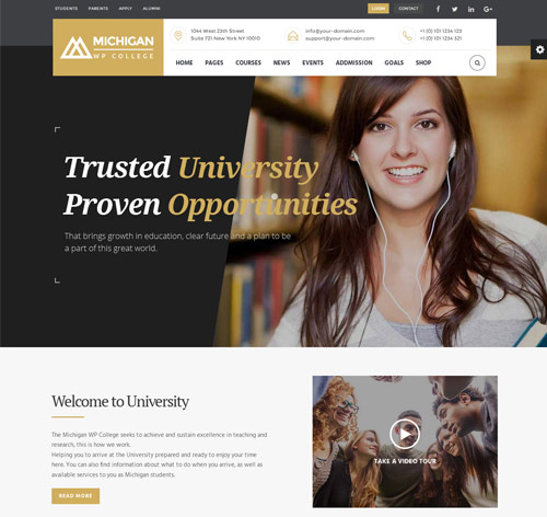 Michigan Learning Suite - All-in-one Education WordPress Theme