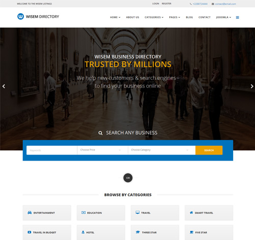 Wisem – Responsive Directory template for Joomla