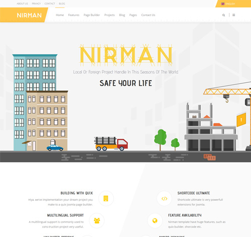 Nirman - Professional Construction Joomla Template