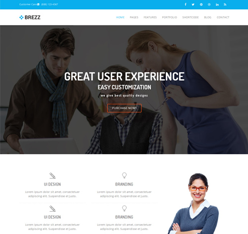 Brezz - Responsive Multi-Purpose Joomla Template