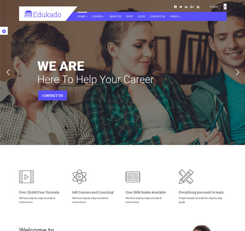 Edukado - Responsive Education & LMS WordPress Theme