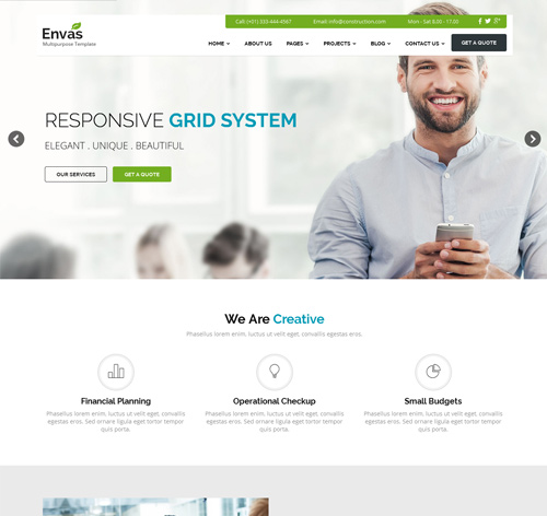 Envas - Multipurpose Business Joomla Template