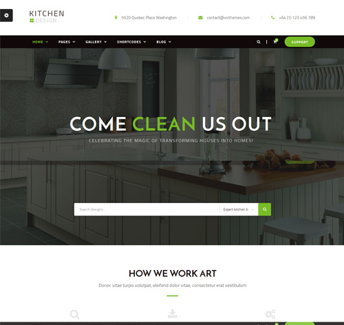 Kitchen - Design Responsive WordPress Theme