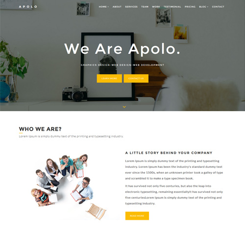 Apolo // Onepage Creative Business Joomla Template