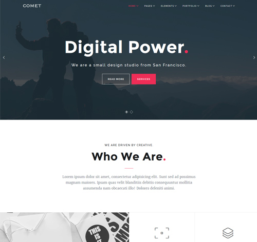 Comet - Creative Multi-Purpose Joomla Template