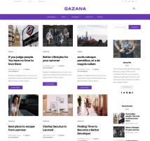 Gazana - A Responsive WordPress Blog Theme