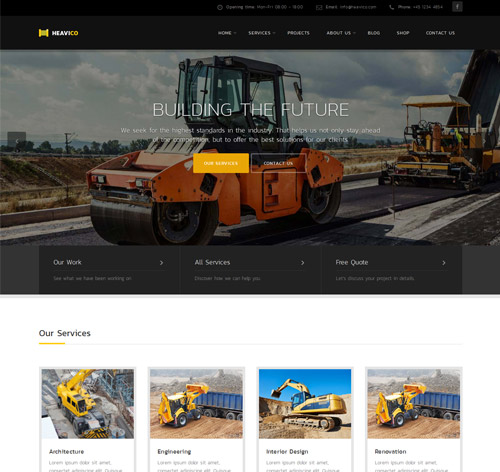 Heavico - Construction & Industrial WordPress Theme