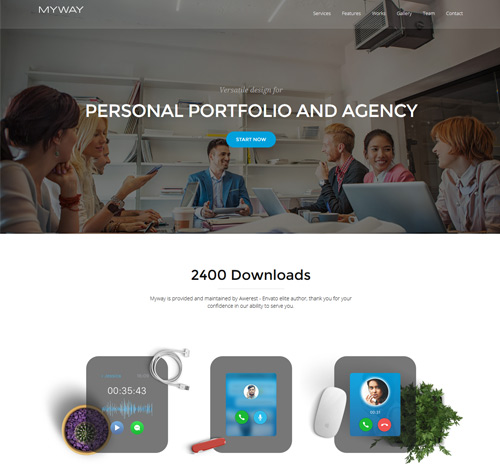 Myway - Joomla Responsive Onepage Template