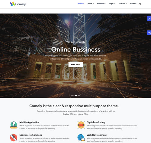 Comely - Responsive Multipurpose Business Drupal 8 Theme