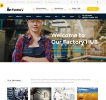 Factory HUB - Industry / Factory / Engineering and Industrial Business WordPress Theme