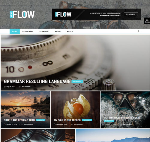 Flow News - Magazine and Blog WordPress Theme