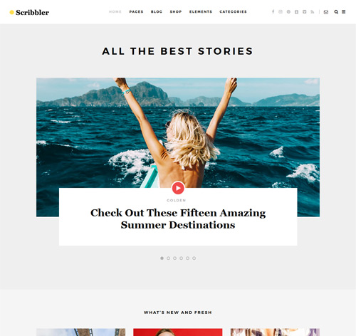 Scribbler - A Simple Theme for Blogs and Magazines