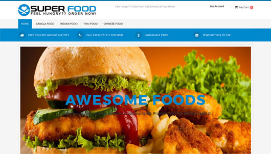 Superfood - Restaurants & Online Food Order System