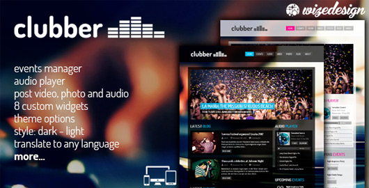 Clubber - Events & Music WordPress Theme