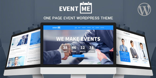 EventMe - Corporate Event Landing WordPress Theme