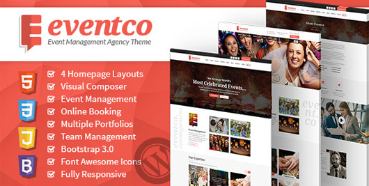 Eventco - Event Management Agency WordPress Responsive Theme