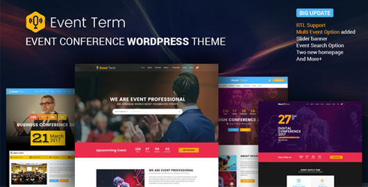 Event Term- Conference & Event WordPress Theme for Single & Multiple Event