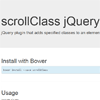 scrollClass : jQuery Plugin to Add Class on Scroll Behavior