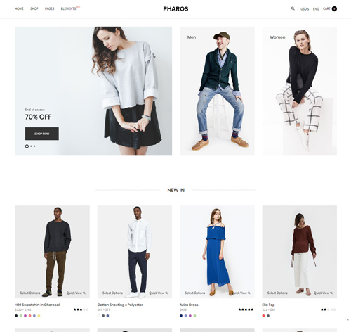 Pharos - Minimalist, Clean and Simple WooCommerce Theme