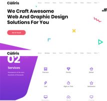 Caliris - Responsive One Page WordPress Theme