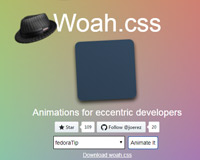 Woah.css : CSS Animation Library for eccentrics