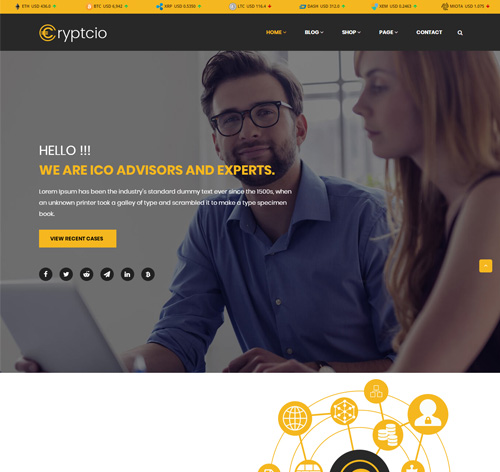 Cryptcio - Innovative WordPress Theme