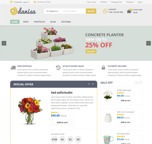 Danisa - Theme for WooCommerce WordPress