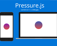 Pressure.js : JavaScript library for handling Force Touch & 3D Touch