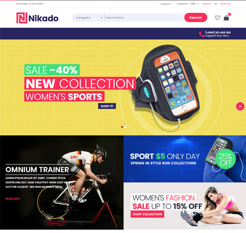 Nikado - Responsive Theme for WooCommerce WordPress