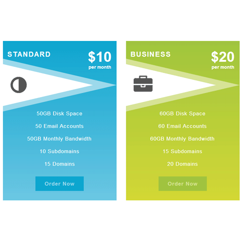 Pricing Table Style 78