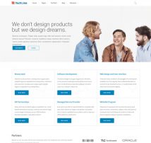 TechLine - Web services, businesses and startups Drupal 8.4 Theme