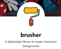 Brusher : A lightweight library to create Interactive Backgrounds