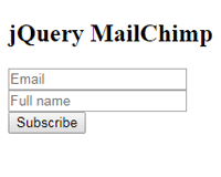 jQuery Plugin for MailChimp Forms