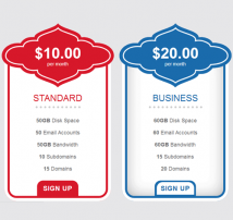 Pricing Table Style 86