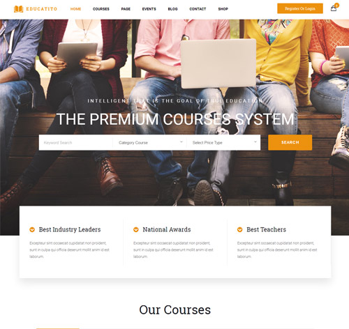 Educatito | Multiconcept Education & Courses WordPress Theme