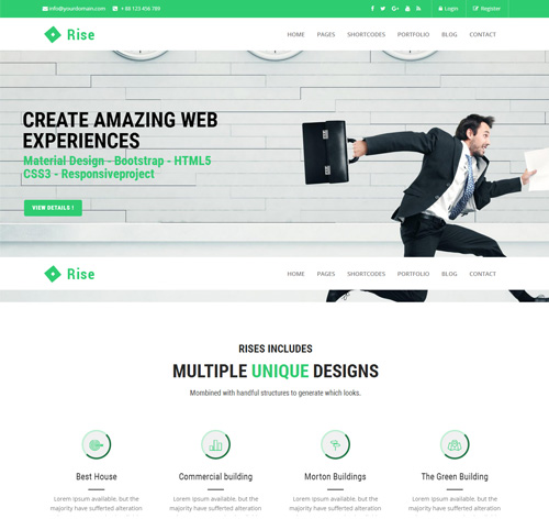 Rise - Responsive Multi-Purpose Drupal 8 Theme