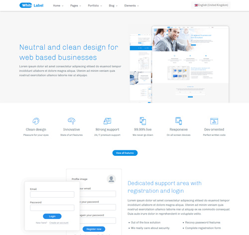 White Label - Modern Businesses Joomla Template