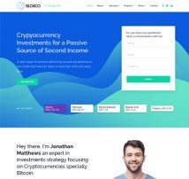 Blokco - ICO, Cryptocurrency & Consulting Business WordPress Theme