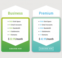 Pricing Table Style 91