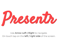 Presentr : Javascript Presentation Library