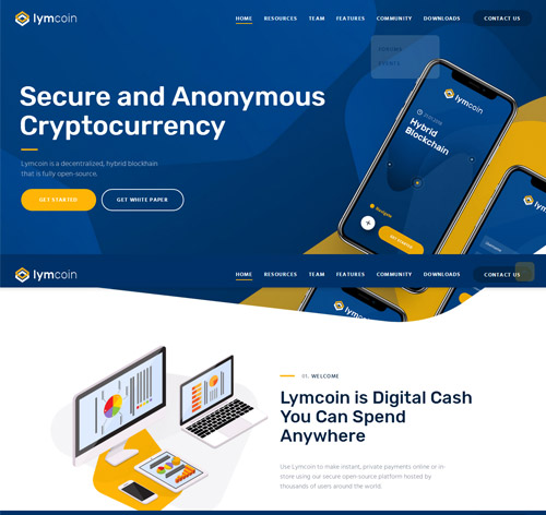 Lymcoin | Cryptocurrency & ICO WordPress Theme