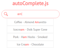 AutoComplete.js : Simple Autocomplete pure vanilla Javascript library