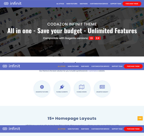 Infinit - magento 2 & magento 1 theme, multipurpose responsive theme