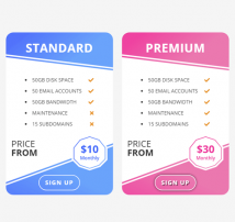 Pricing Table Style 147