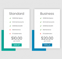 Pricing Table Style 151