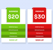 Pricing Table Style 160