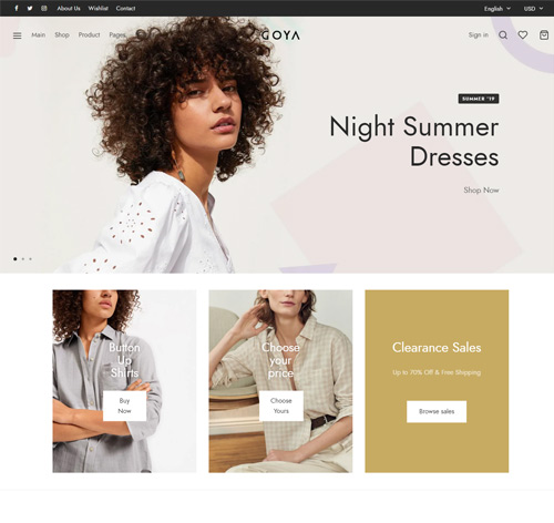 Goya - Modern WooCommerce Theme